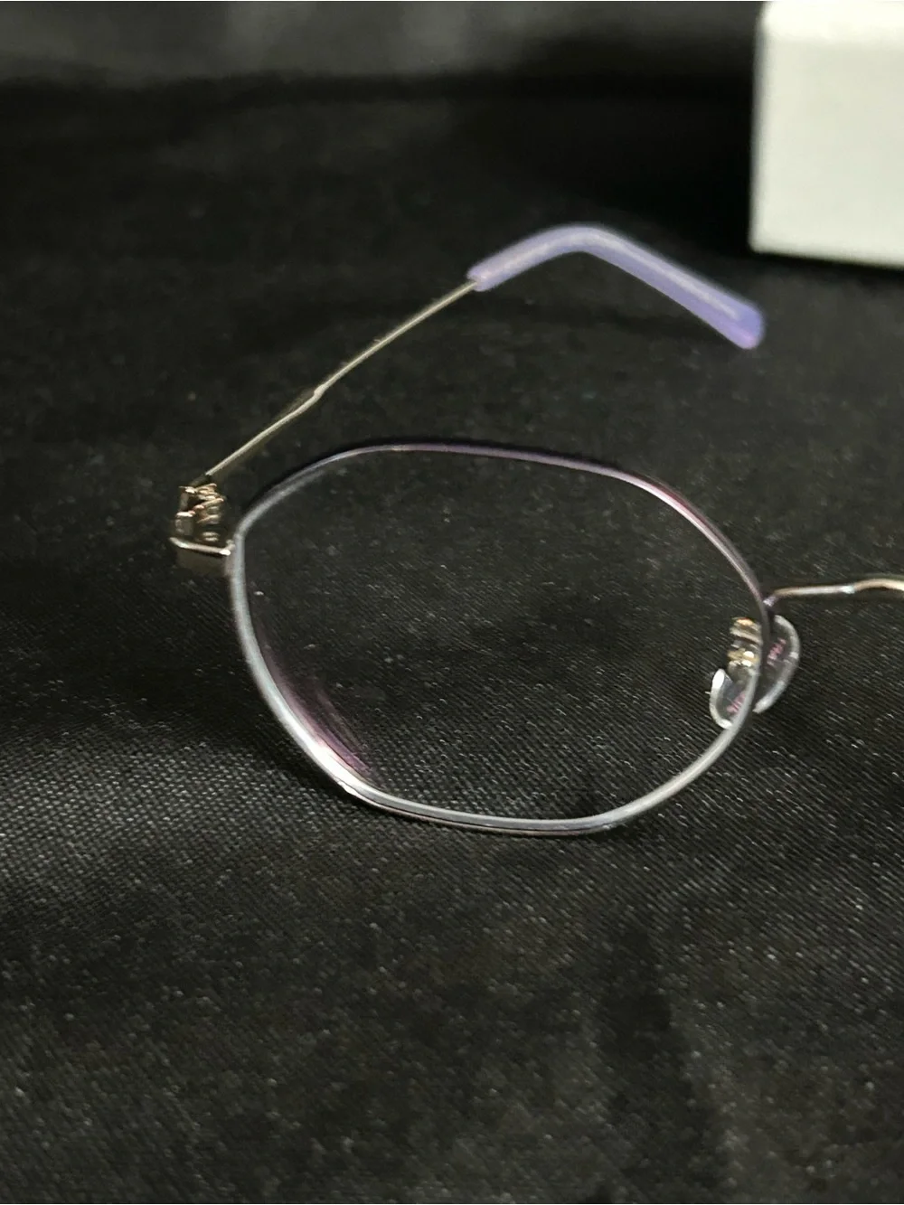 Jill Stuart Purple Eyewear Metal Frames With Case